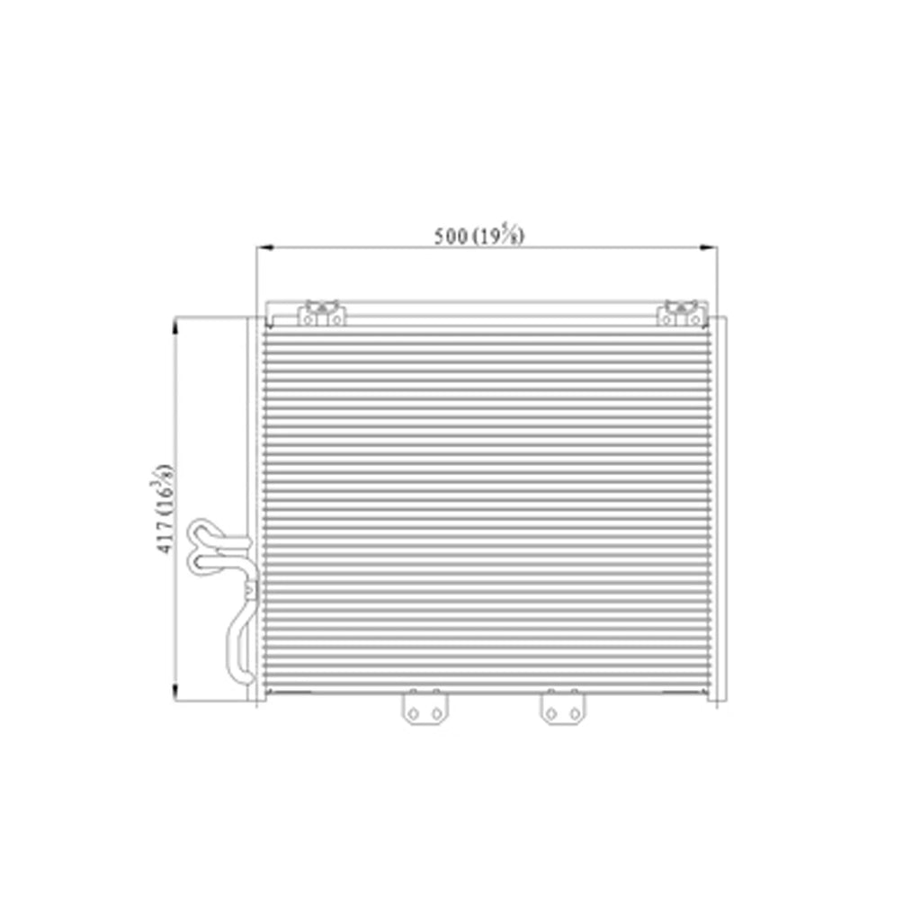 Replacement A/C Condenser Repair Part For 2000-2002 Jeep Wrangler
