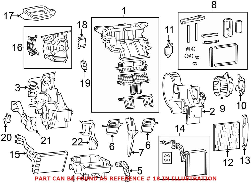 HVAC Air Inlet Valve Actuator for Chrysler Dodge (68164960AA)