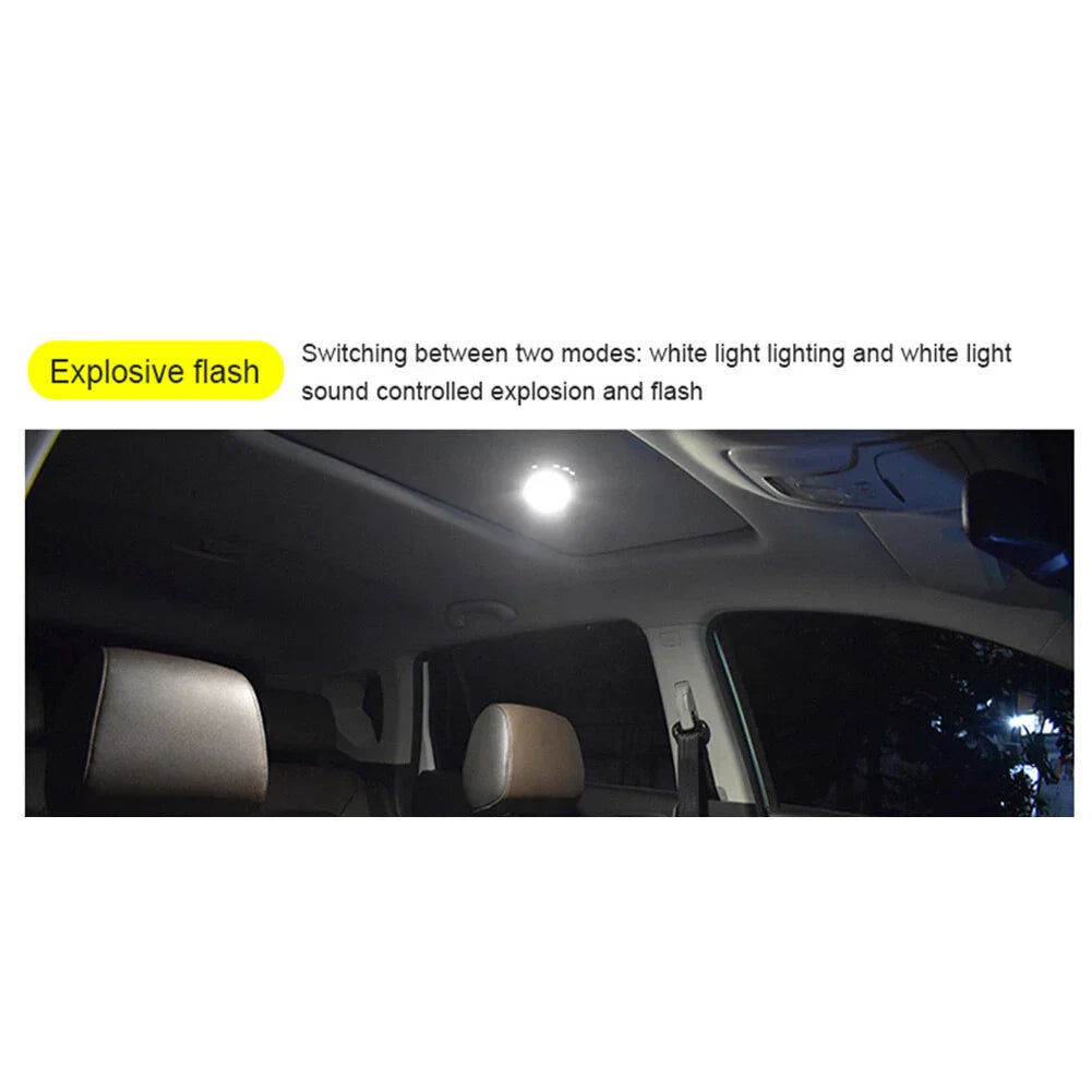 LED Car Interior Light Atmosphere Lamp for Voice Control - Party Stage Light