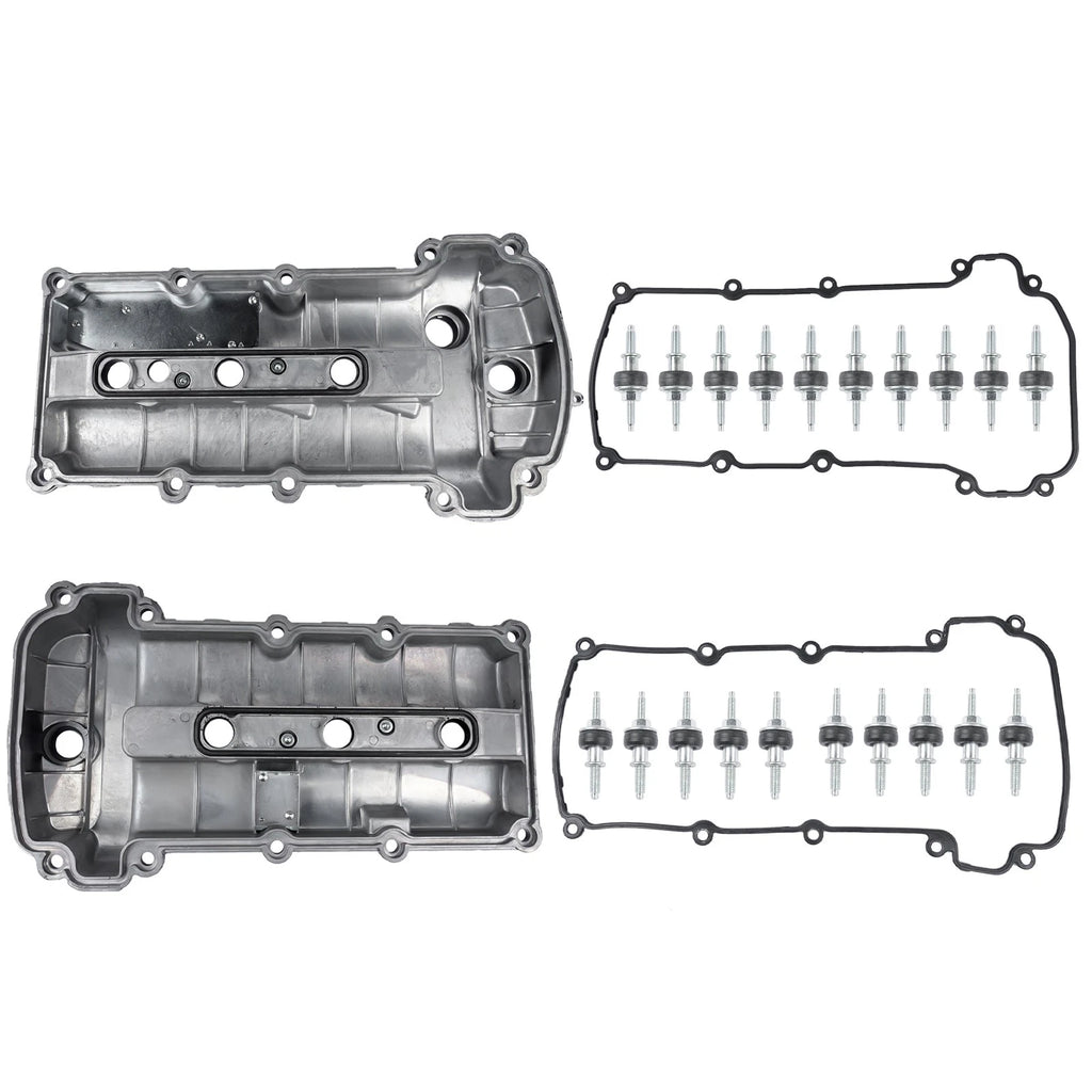 2X Engine Valve Covers with Gaskets for Jaguar S-Type (2002-2008)