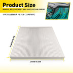 Set of 4 Cabin Air Filters for Freightliner Cascadia