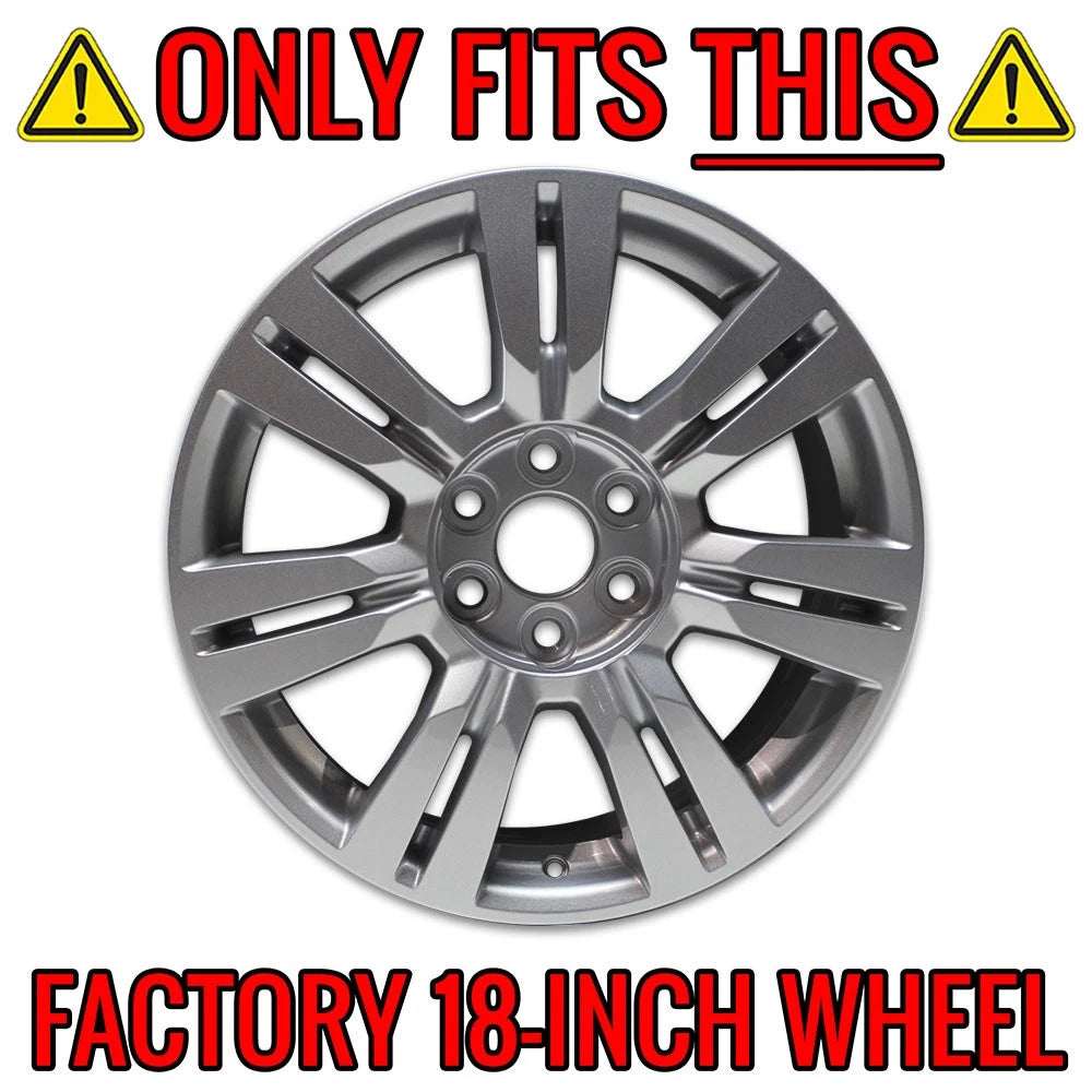 Wheel Skins Hub Caps Chrome Set for Cadillac CTS (2010–2016)