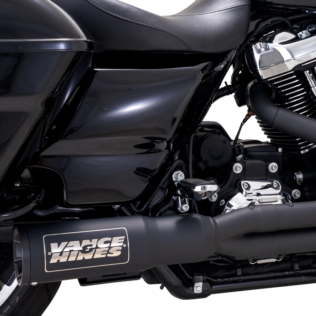 2-into-1 PCX Black Exhaust for Harley Touring (2017–2022)