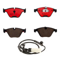 Set of 4 Front Ceramic Brake Pads & Wear Sensors for BMW E60 E61 E63 E65 E66