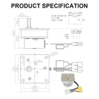 Auger Feed Motor for Quadrafire & Heatilator Pellet Stove