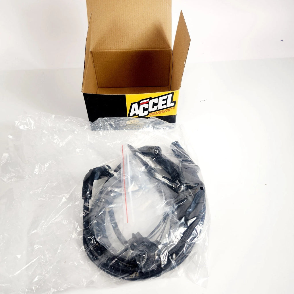 Set of 8mm Black Spark Plug Wires for Harley Touring (2017–2024) - ACCEL 171116-K