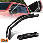 In-Channel Side Window Visors for Ford F-150 Super Crew (2015–2022)