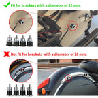 Quick Release Saddlebag Backrest Spools for Indian Chieftain (2014-2024)