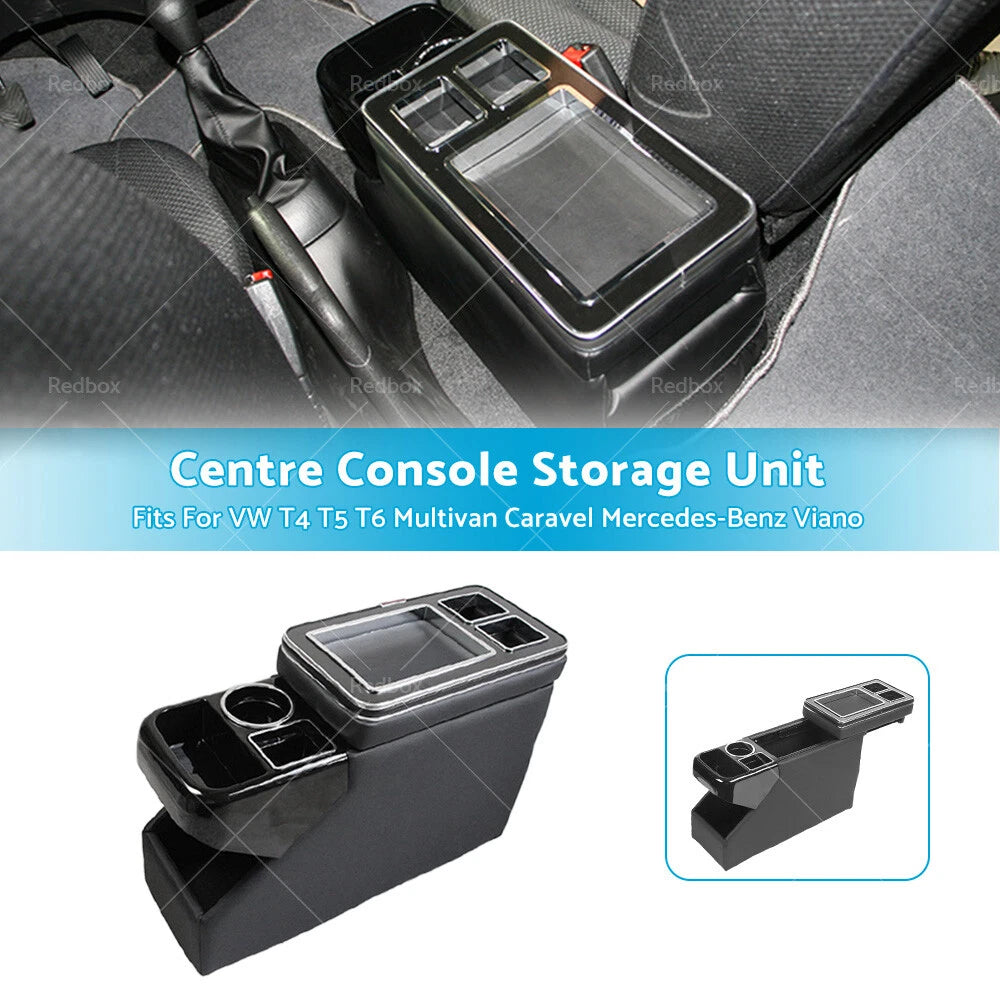 Centre Console Storage Unit for VW T4 T5 T6 Multivan Caravel (1990–2019)