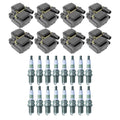 Set of 8 Ignition Coils & 16 NGK G-Power Spark Plugs for Mercedes W202 C215 C208 W210 V8