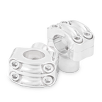 Burly Brand Reaper Riser Clamp 1.5in for 1-1/4in Bars, Chrome