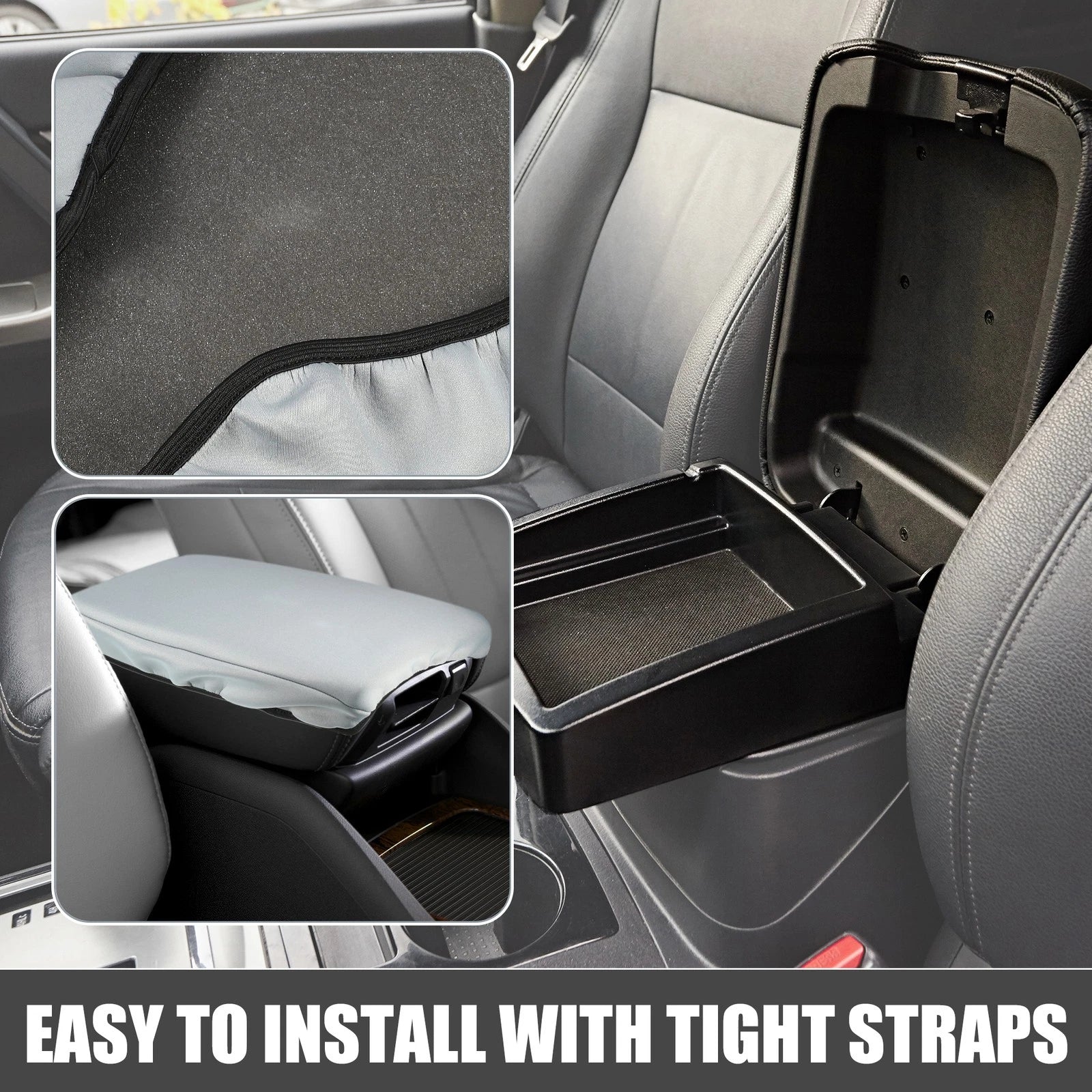 Center Console Cover Armrest Protector for Volkswagen Atlas (2018–2023) Gray