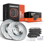 Front Drilled Brake Rotors & Ceramic Pads for Toyota Prius Lexus 1.8L (2011-2018)