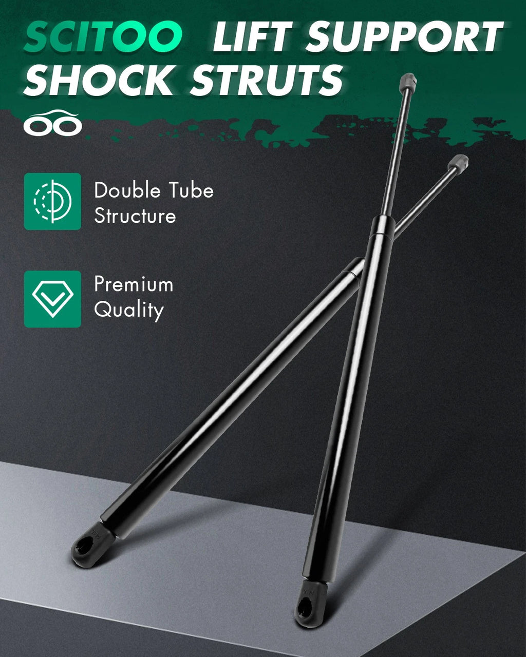 2X Rear Liftgate Hatch Tailgate Lift Supports for Toyota Sienna (2011–2017)