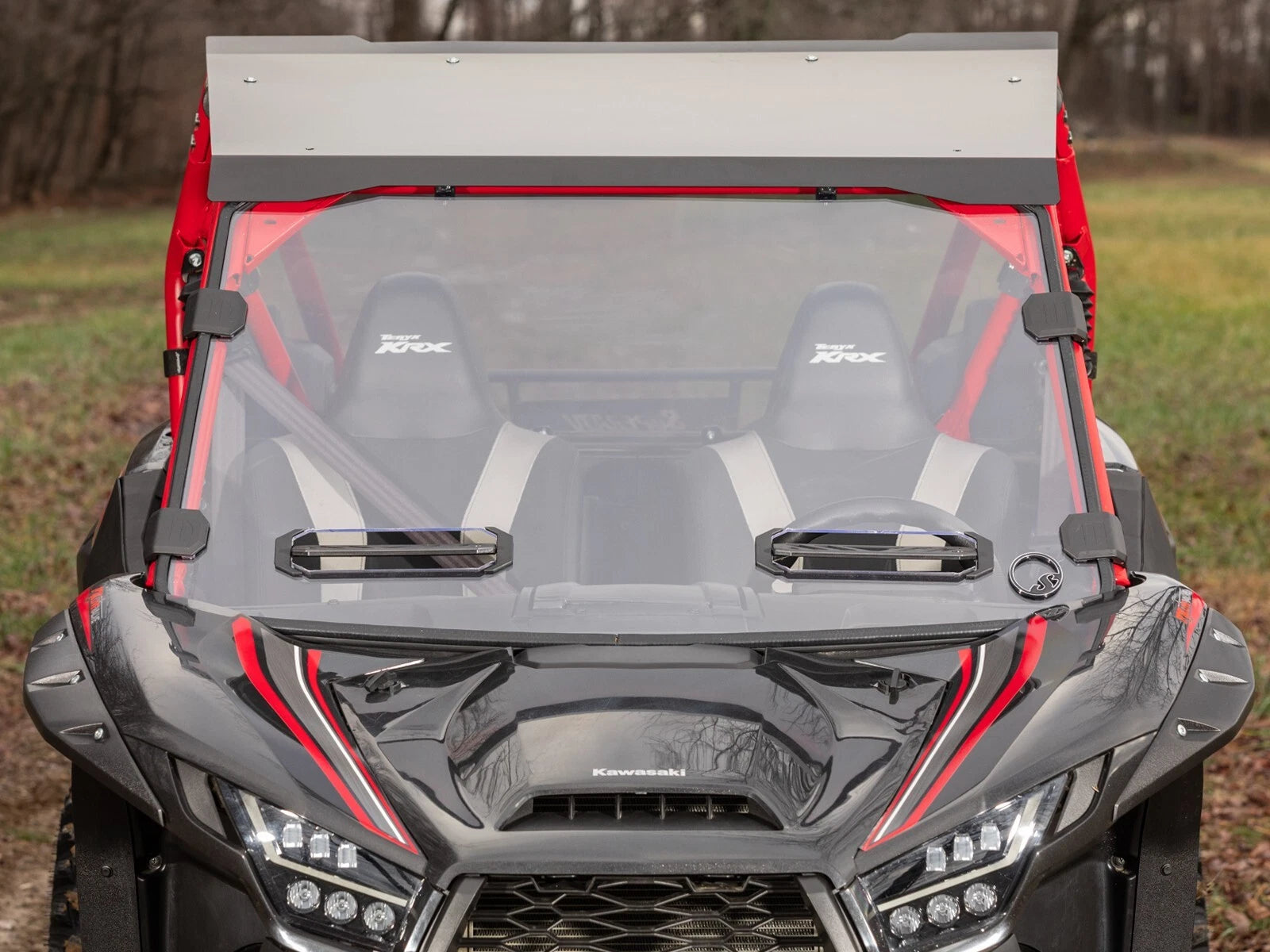 Scratch Resistant Vented Windshield for Kawasaki Teryx KRX 1000 (2020–2023)