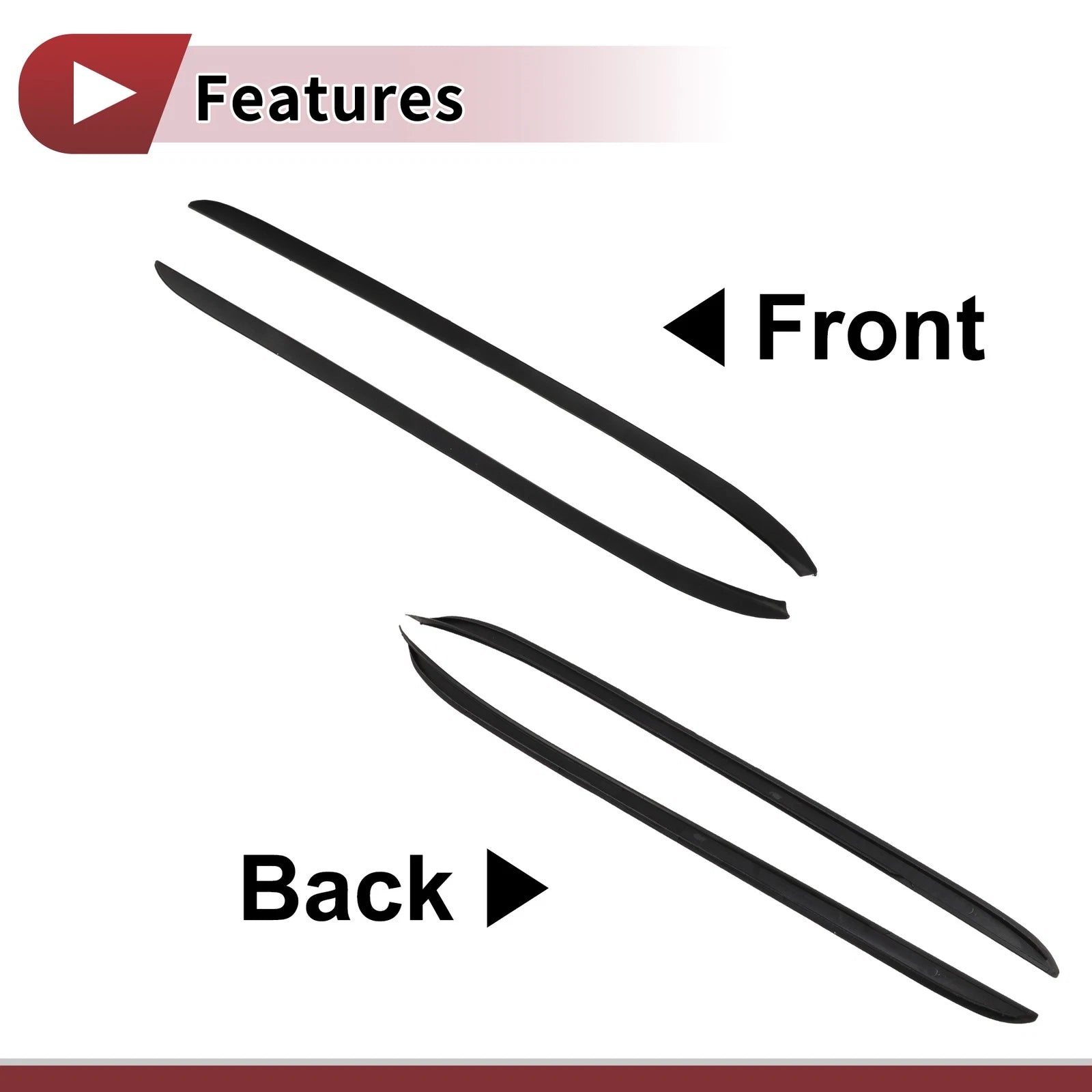 Door Pillar Window Trim A Pillar for Ford Focus (2012–2018) No.CP9Z5803137A Black