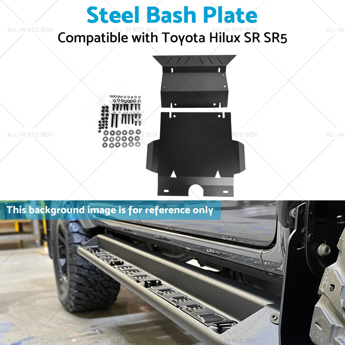 Steel Bash Plate for Toyota Hilux SR SR5 (2005–2015) 3mm