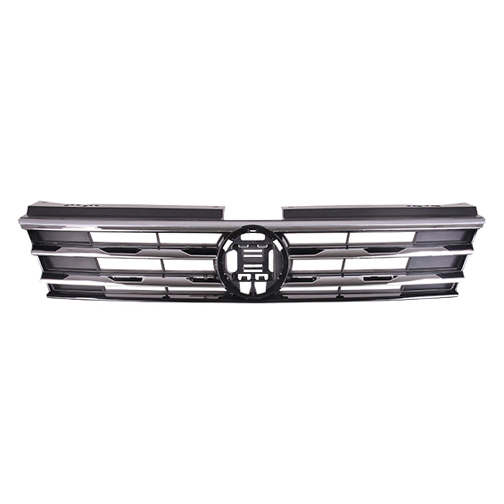 Replacement Black Chrome/Painted ABS Front Grille for 2018-21 Volkswagen Tiguan