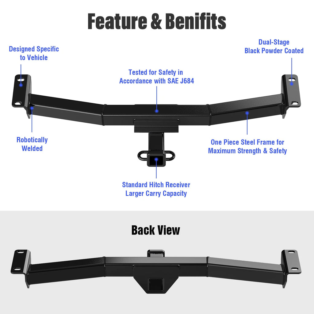 2 Inch Trailer Towing Hitch for Ford Ranger (2019-2023)