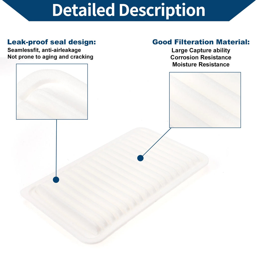 Set of 2 Engine Air Filters No.17801-YZZ01 for Lexus ES330 (2002–2006)