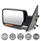Foldable Arm LED Signal Rear View Side Mirror for F150 (2004–2014)