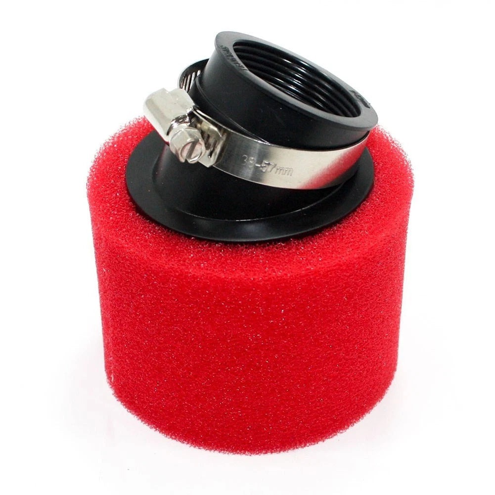 Red Bent Angled Foam Pod Air Filter 37mm 38mm for ATVs and Buggies