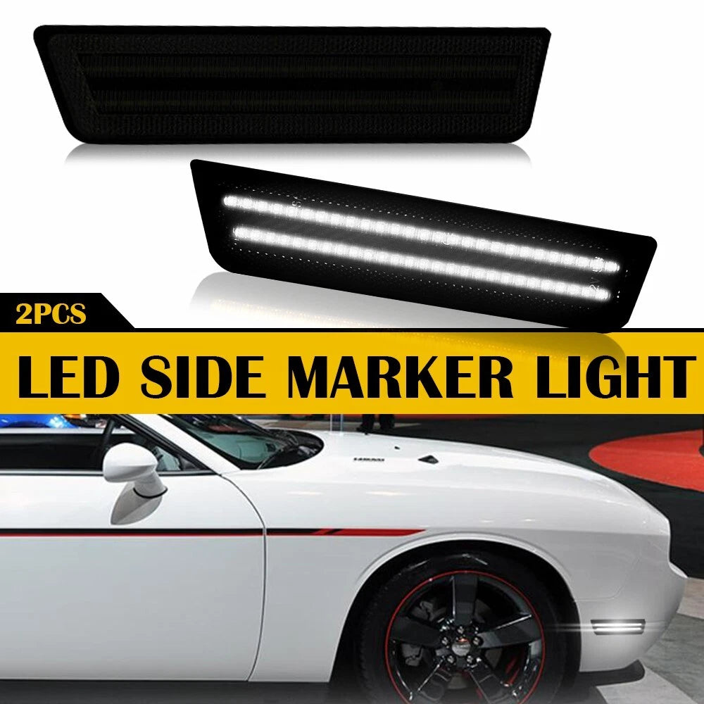 2X LED Rear Side Marker Light for Dodge Challenger (2008–2014)