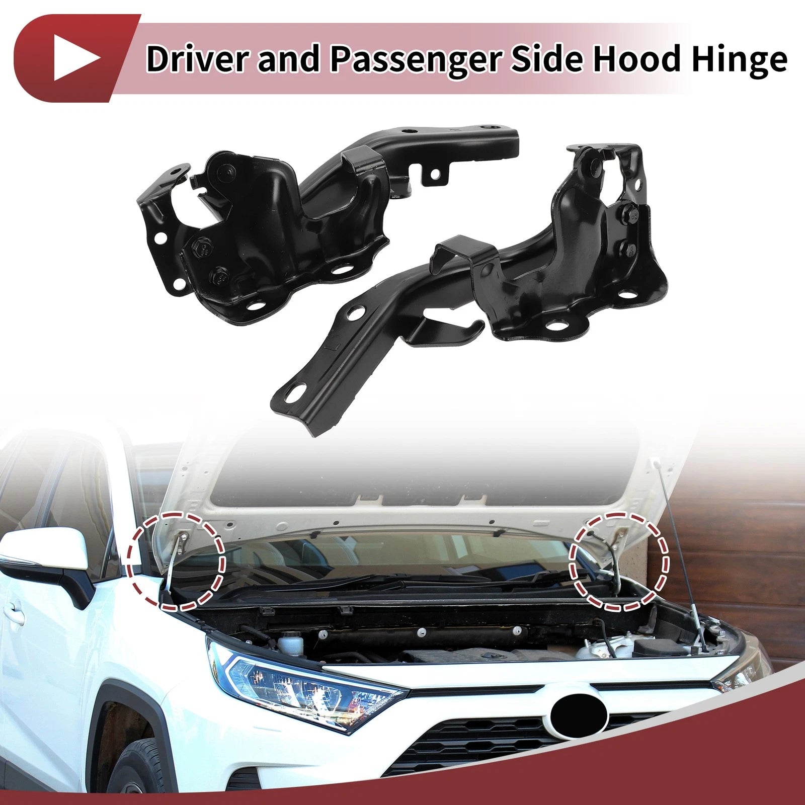 Hood Hinges for Lexus GX460 (2010–2021) 1 Pair No. 5341060080