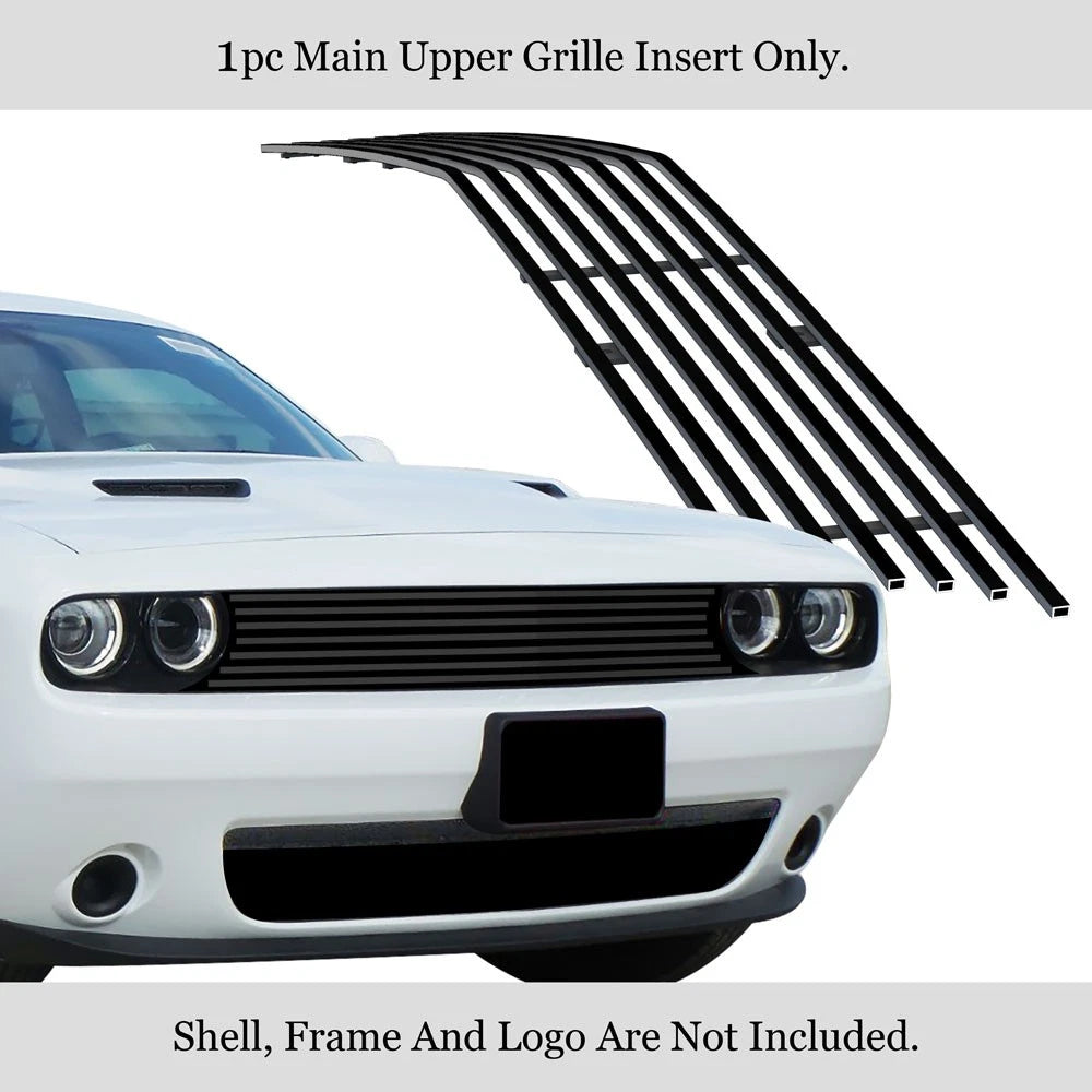 Stainless Black Billet Grille Insert for Dodge Challenger (2015-2023)