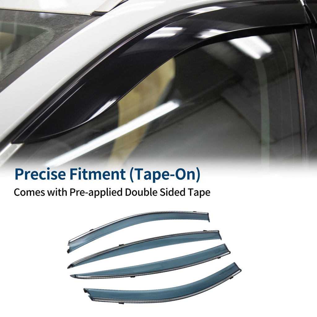 Set of 4 Window Deflectors for Nissan Versa Sedan (2012–2019)