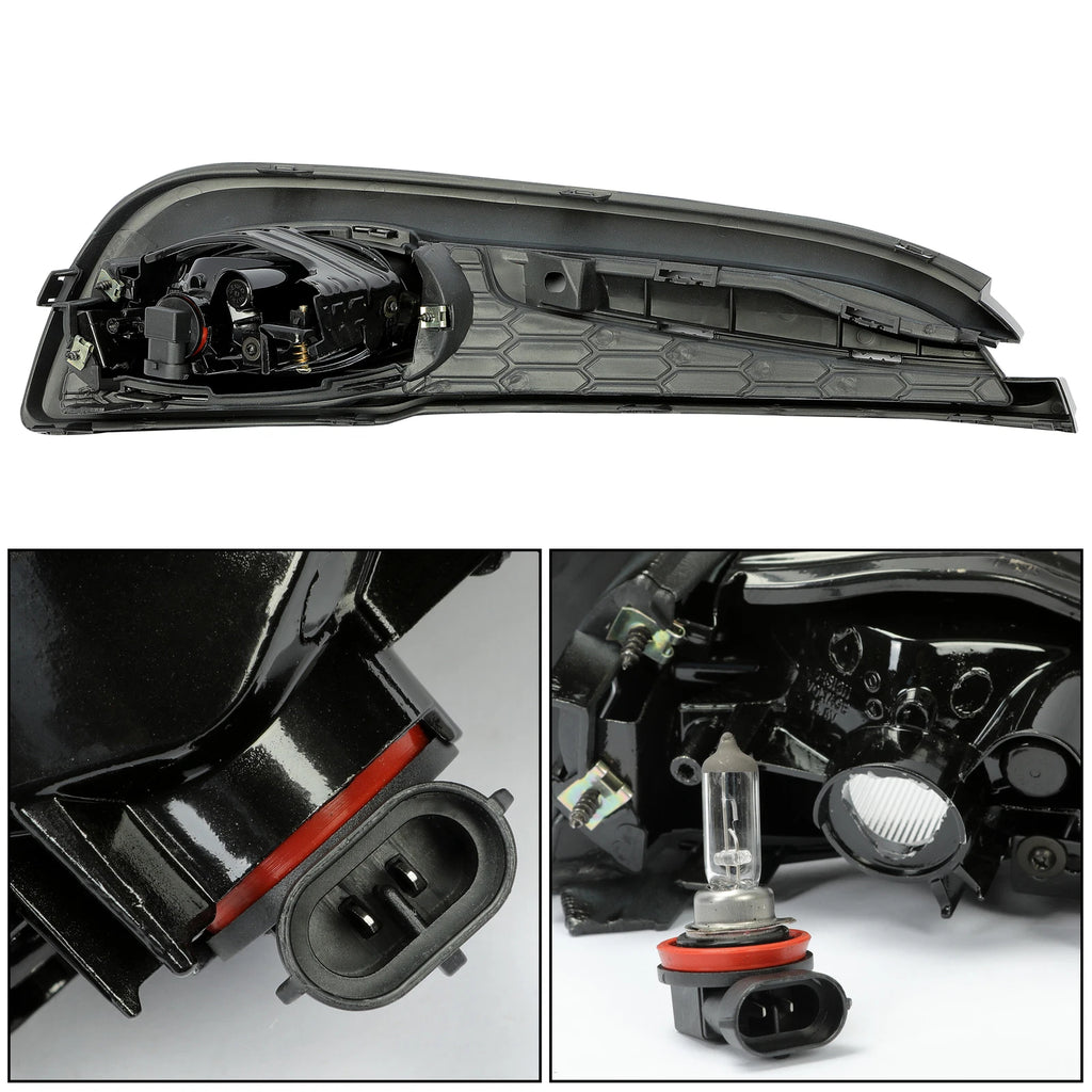 Set of 2 Yellow Bumper Driving Fog Lights + Switch for Honda Civic (2013–2015)