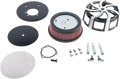 Kruel Air Cleaner Kit Black Contrast Cut for V-Twin (2010–2023)