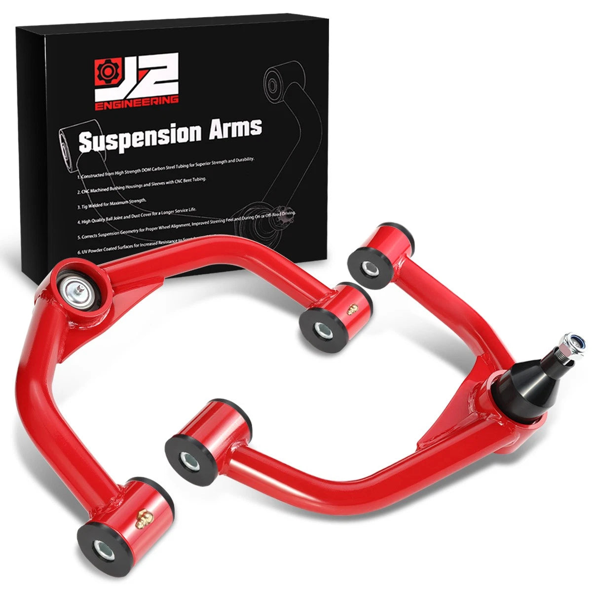 Set of 2 Front Upper Control Arms for GMC Sierra Silverado 2500HD 3500HD (2011–2019)