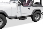 Set of 2 Black Side Step Nerf Bars for Jeep Wrangler (1987-2006)