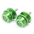 6mm Swingarm Spools for Suzuki GSXR750 GSXR600 (1992-2019) - Green