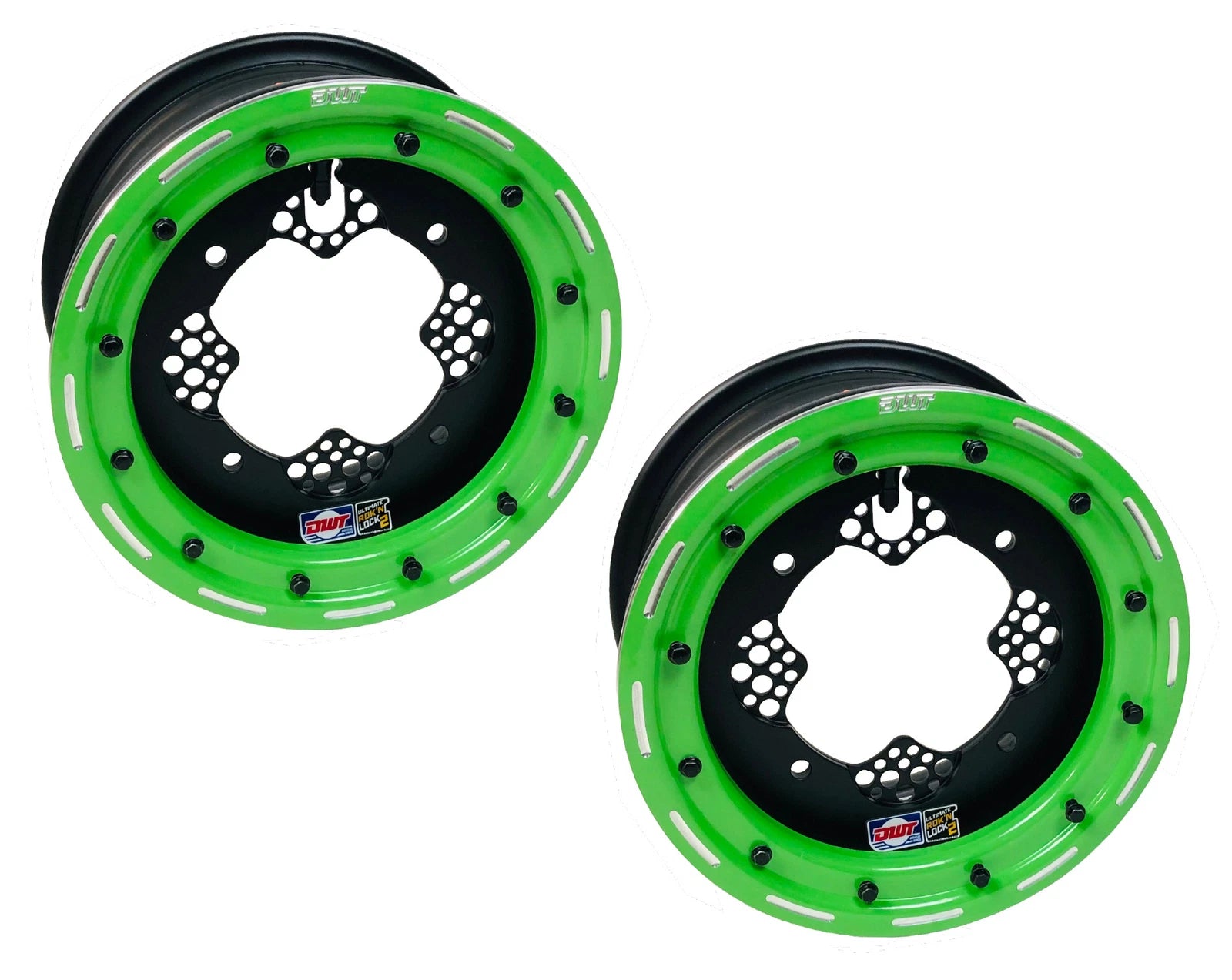 DWT ROK'N LOCK Beadlock Rims for Raptor 660 (2001–2005) 10" 10x5 4/156