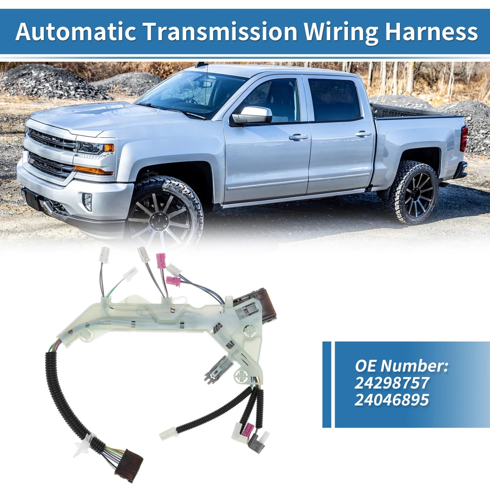 Automatic Transmission Wiring Harness for Chevy Silverado (2015–2018) 24298757