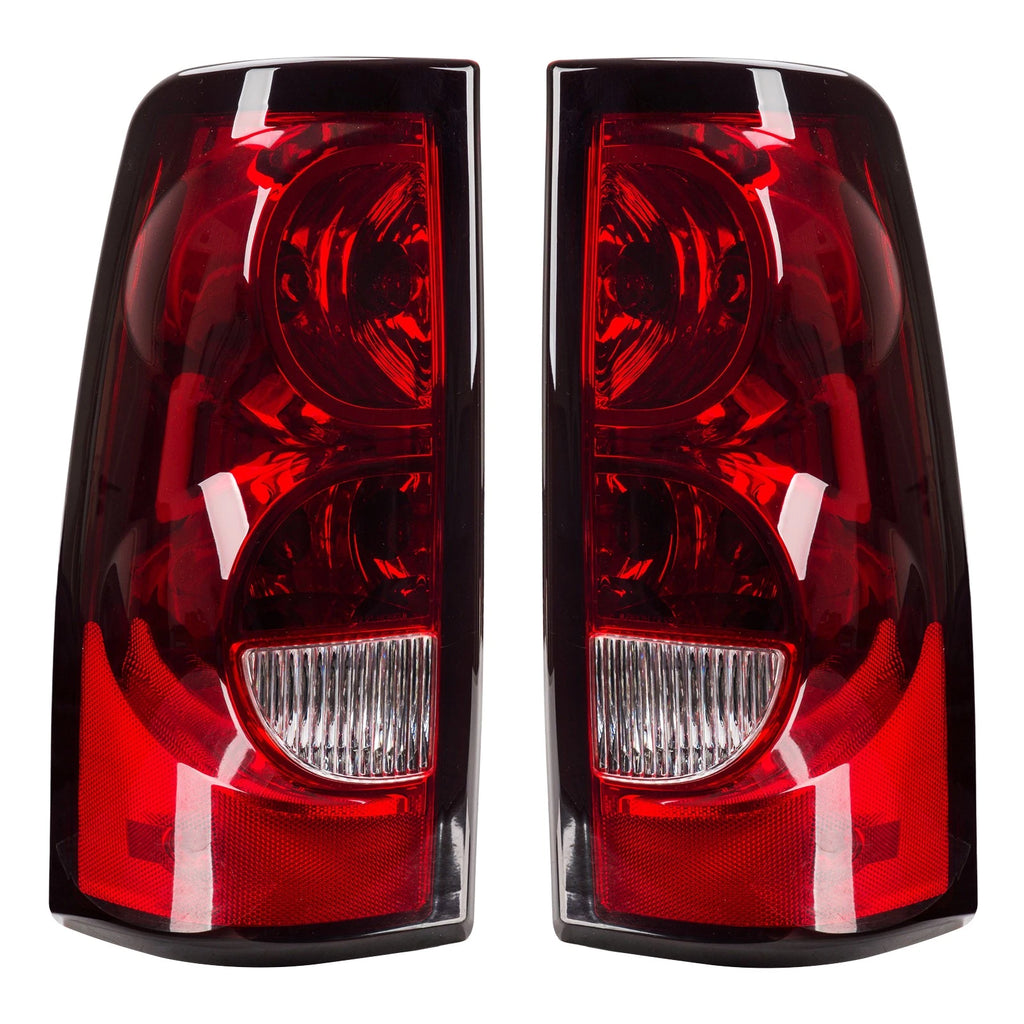Halogen Tail Light Assembly w/ Bulbs for 2003–2007 Chevy Silverado 1500 2500 HD