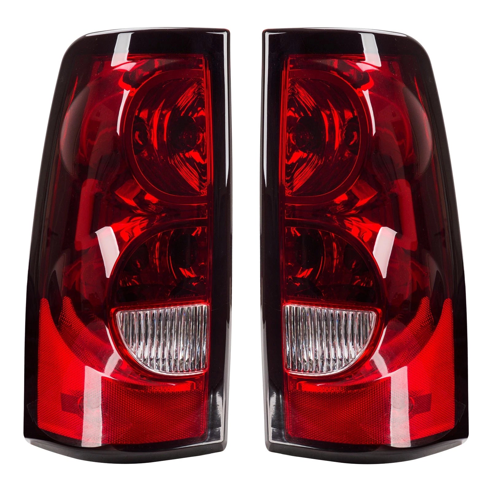 Halogen Tail Light Assembly w/ Bulbs for 2003–2007 Chevy Silverado 1500 2500 HD