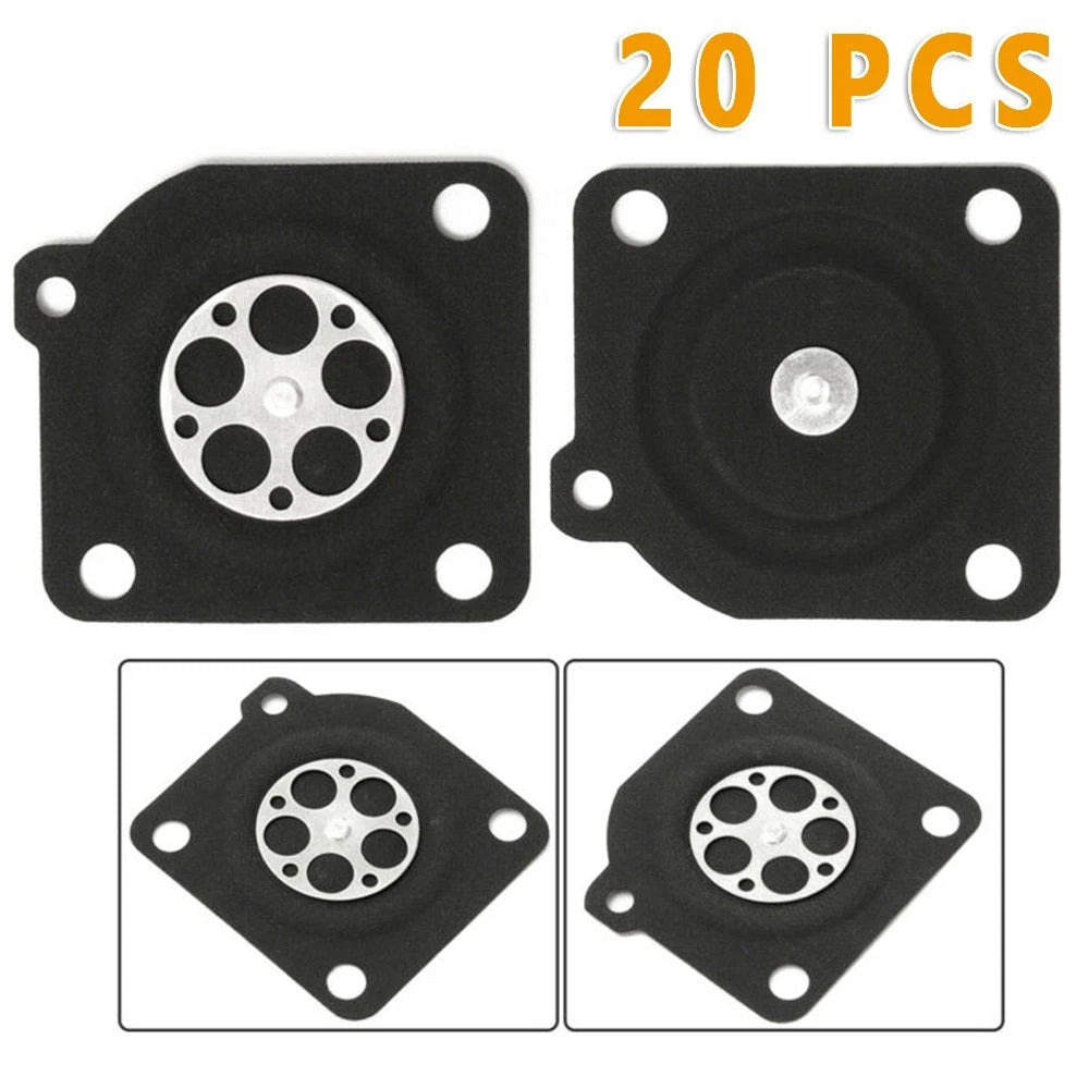 Set of 20 Carburetor Metering Diaphragm Repair Gaskets for Zama C1U