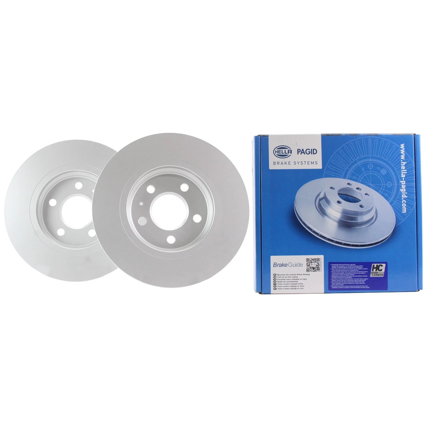 Hella 300mm Rear Solid Disc Brake Rotor for Audi A4 Quattro A5 Sportback (2009–2020)