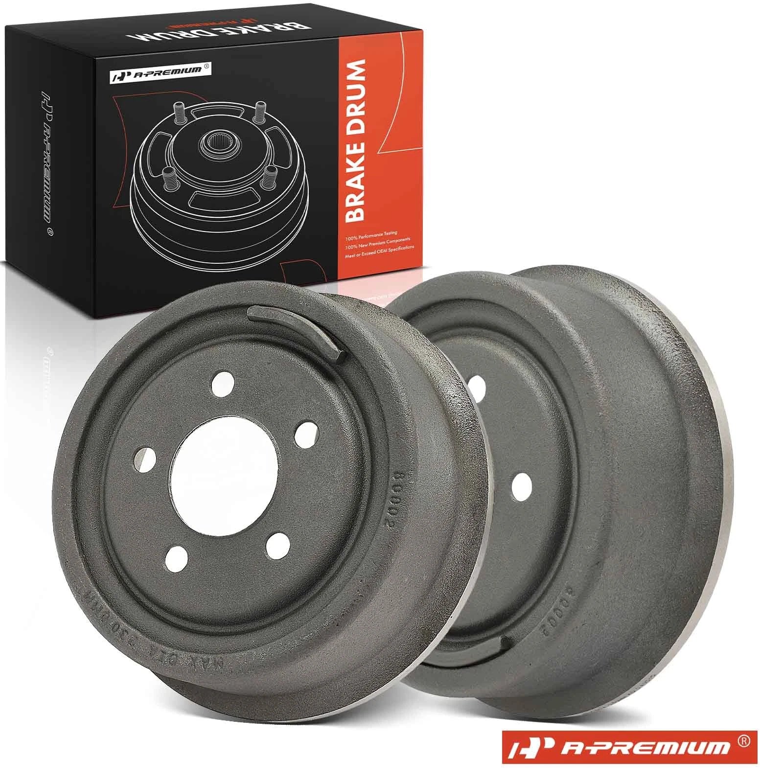 2X Rear Brake Drum for Jeep Cherokee XJ (1990–2001) Comanche Wrangler