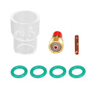 7pcs TIG Welding Torch Accessory Set for WP 92025 (Gas Lens Glass Cup)