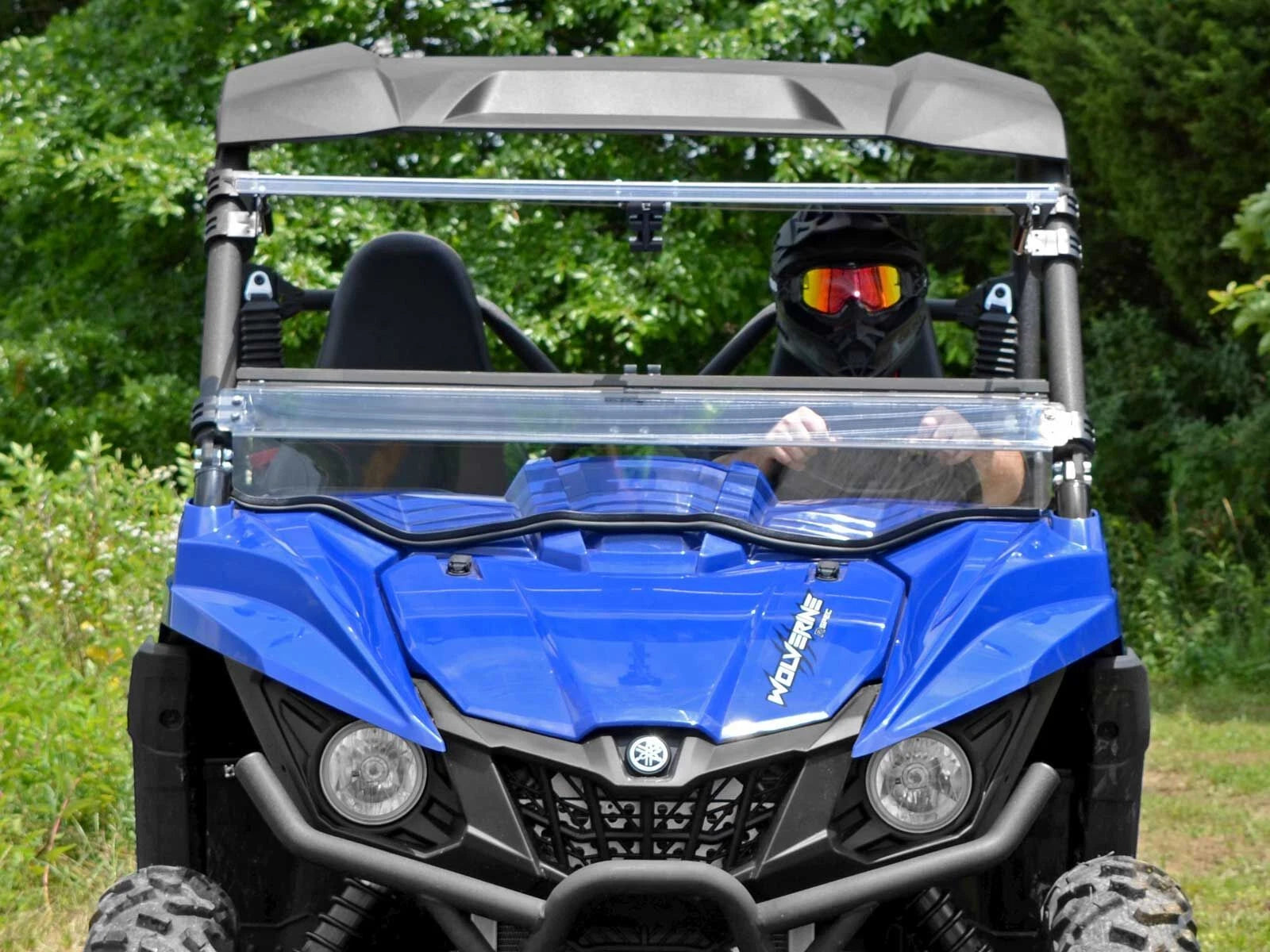Heavy Duty Scratch Resistant Flip Windshield for Yamaha Wolverine (2015–2018)