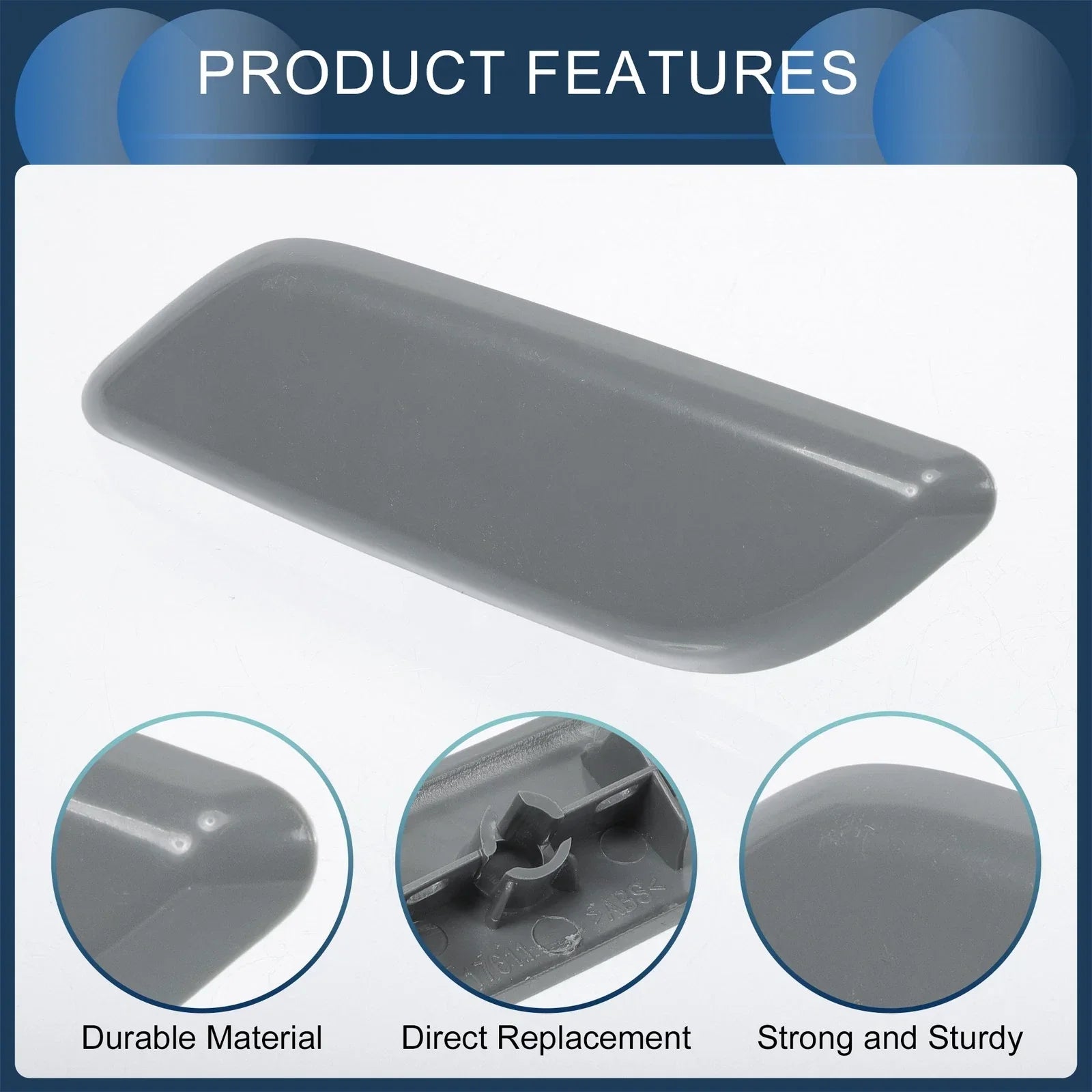 Front Left Washer Nozzle Cover for Honda Accord VIII 2011-2013 Unpainted