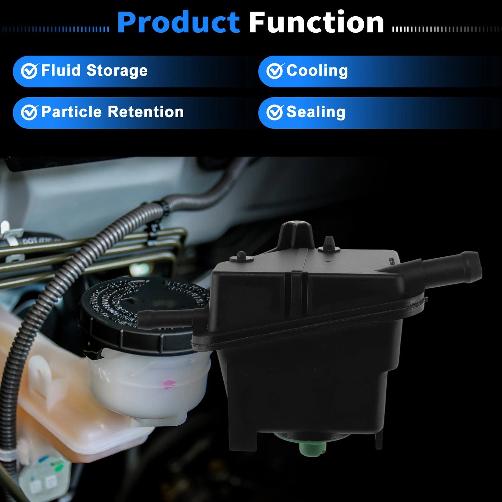 Power Steering Pump Reservoir Tank for Audi TT (2000–2006) 1J0422371C