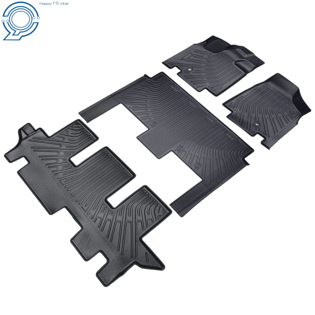 Set of 4 All Weather Floor Mats for Dodge Grand Caravan (2008–2020) TPE Rubber