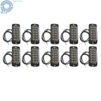 Set of 10 LED Strobe Lights for Emergency Vehicles (12V)