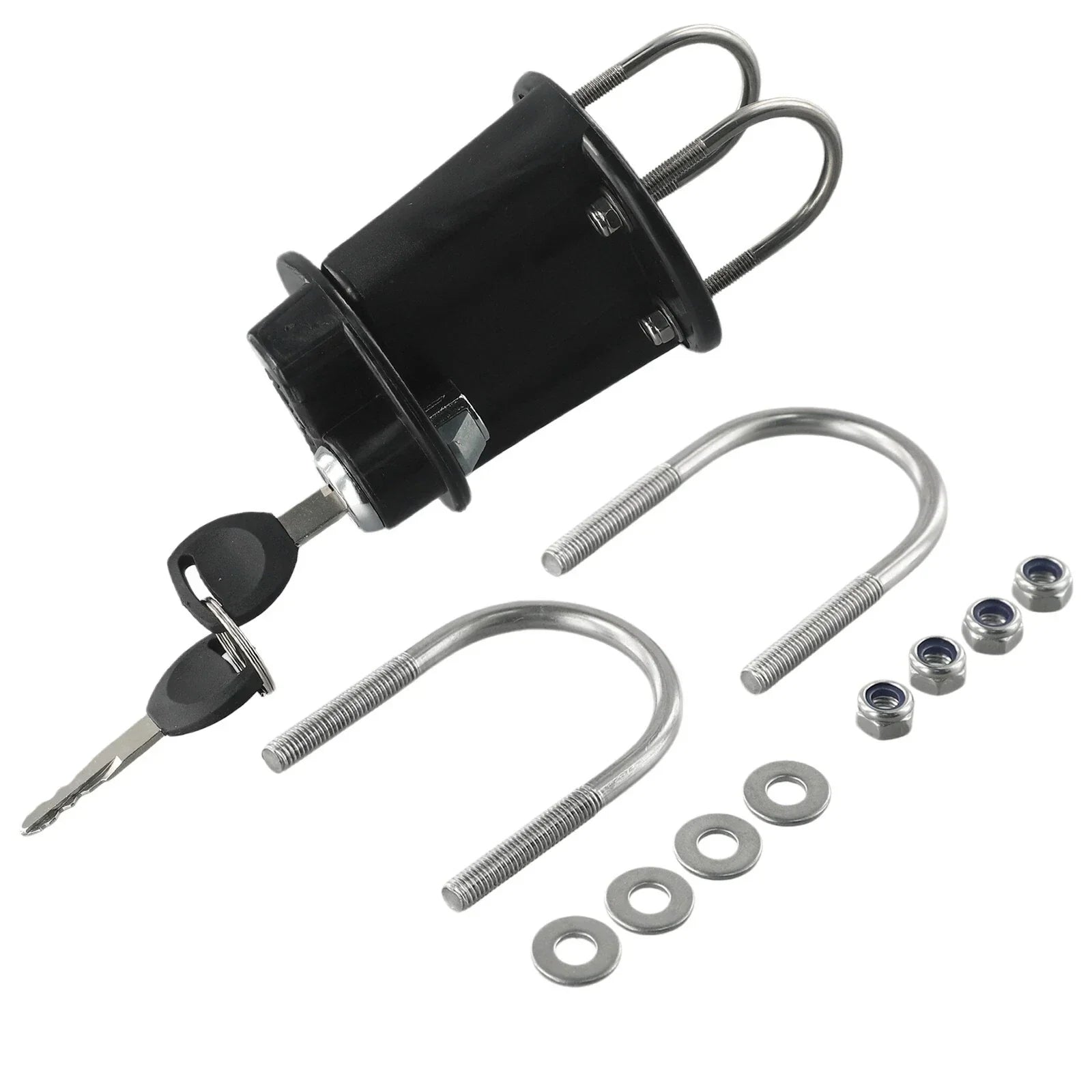 3L 5L Fuel Tank Mount-Petrol Can Jerry Cans Key Bracket Holder Lock Fastener