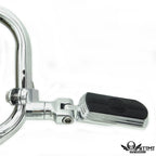 Chrome 1 1/4" Gear Skull Foot Peg Clamp for Harley Sportster Touring Dyna